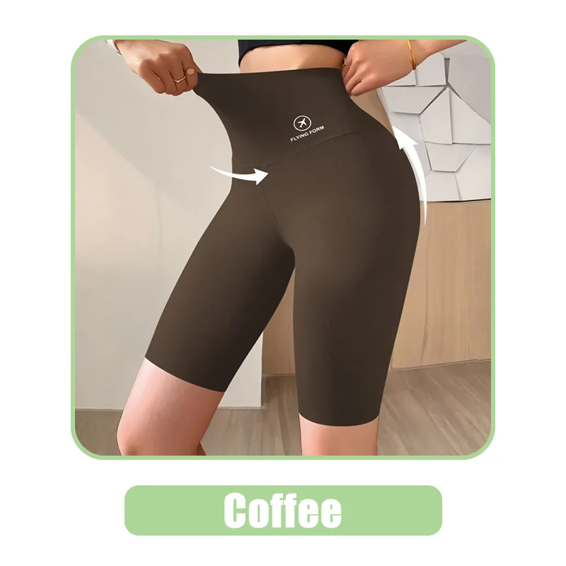 High Waist Sports Shorts For Women Push Up Fitness Cycling And Yoga Leggings 7