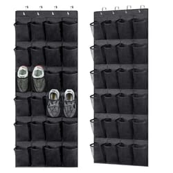 over the door shoe rack with mesh pockets – convenient hanging shoe organizer for closets