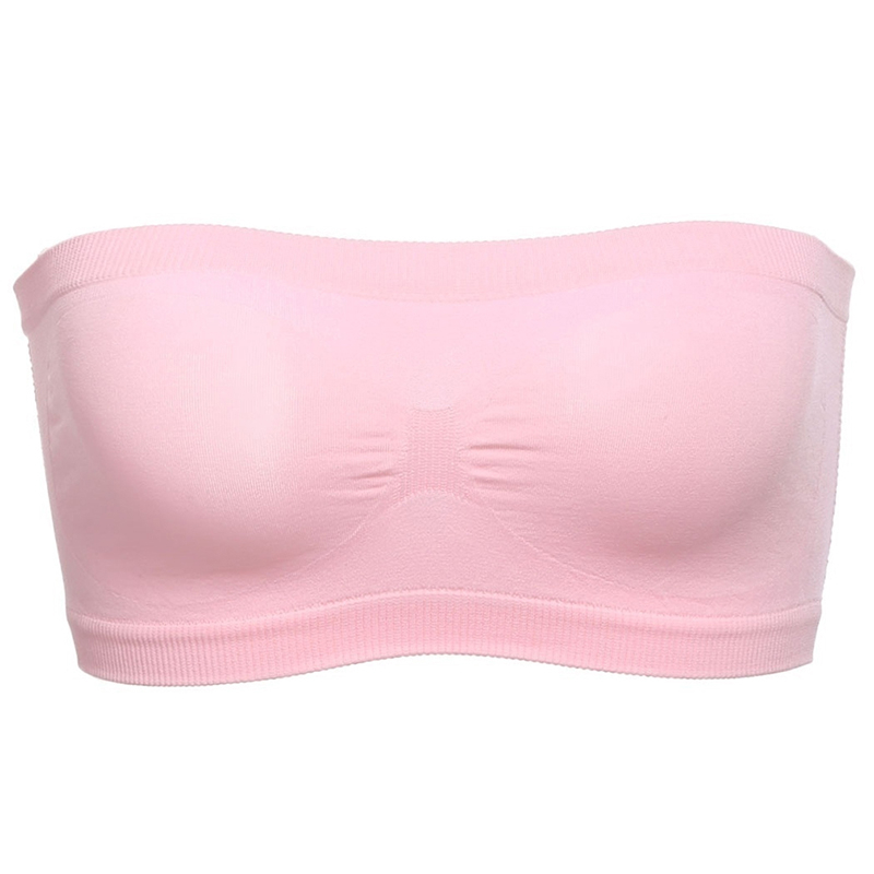 Sexy Strapless Crop Top Bra Breathable Mesh Invisible Bandeau For Summer 2