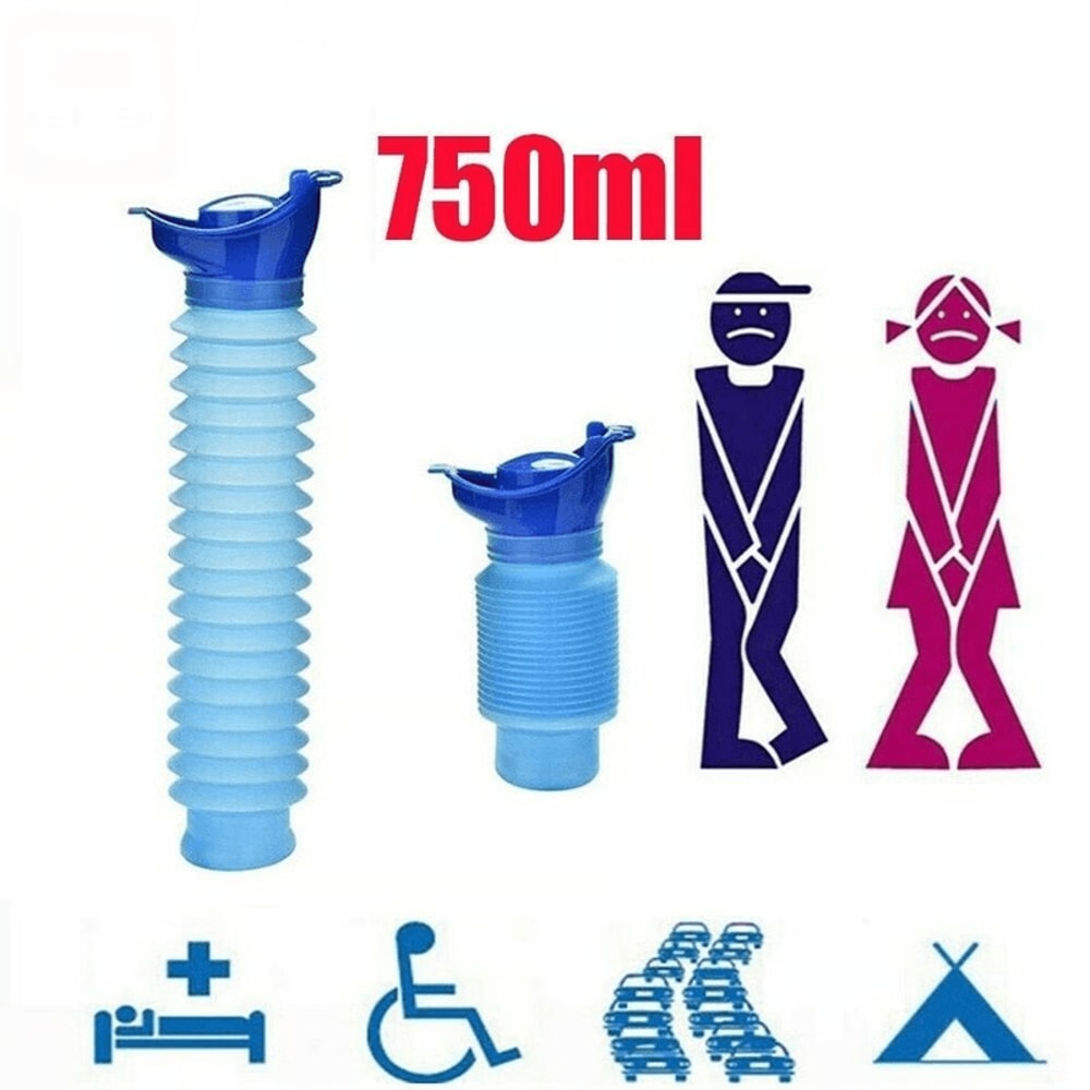 Emergency Pee Bottle For Men And Women Portable Urinal Bottle For Travel Camping Car Use 0