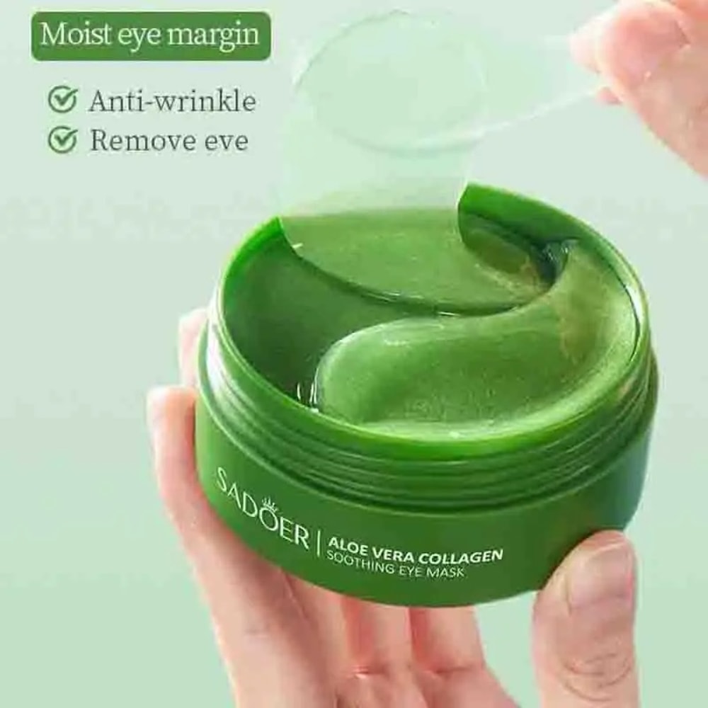 Aloe Vera Collagen Eye Mask Anti-Dark Circles & Wrinkles Treatment for Skin Care