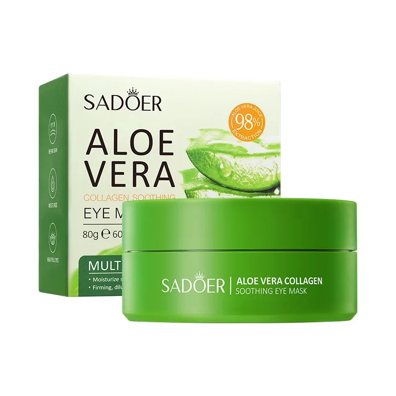 Aloe Vera Collagen Eye Mask Anti-Dark Circles & Wrinkles Treatment for Skin Care