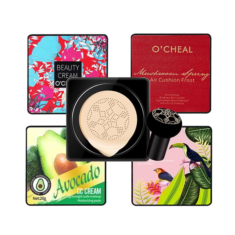 OCHEAL Mushroom Head BB Cream Foundation - Face Makeup Concealer & Cushion Compact