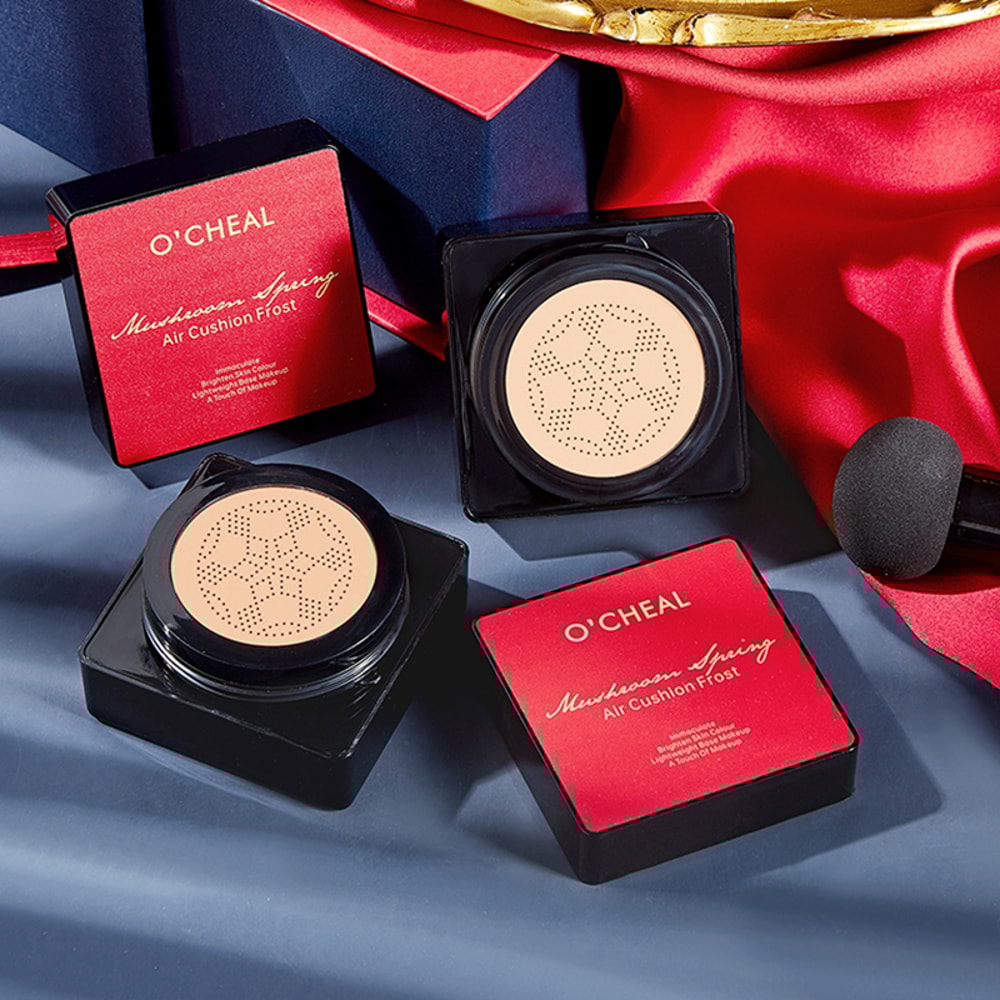 OCHEAL Mushroom Head BB Cream Foundation - Face Makeup Concealer & Cushion Compact