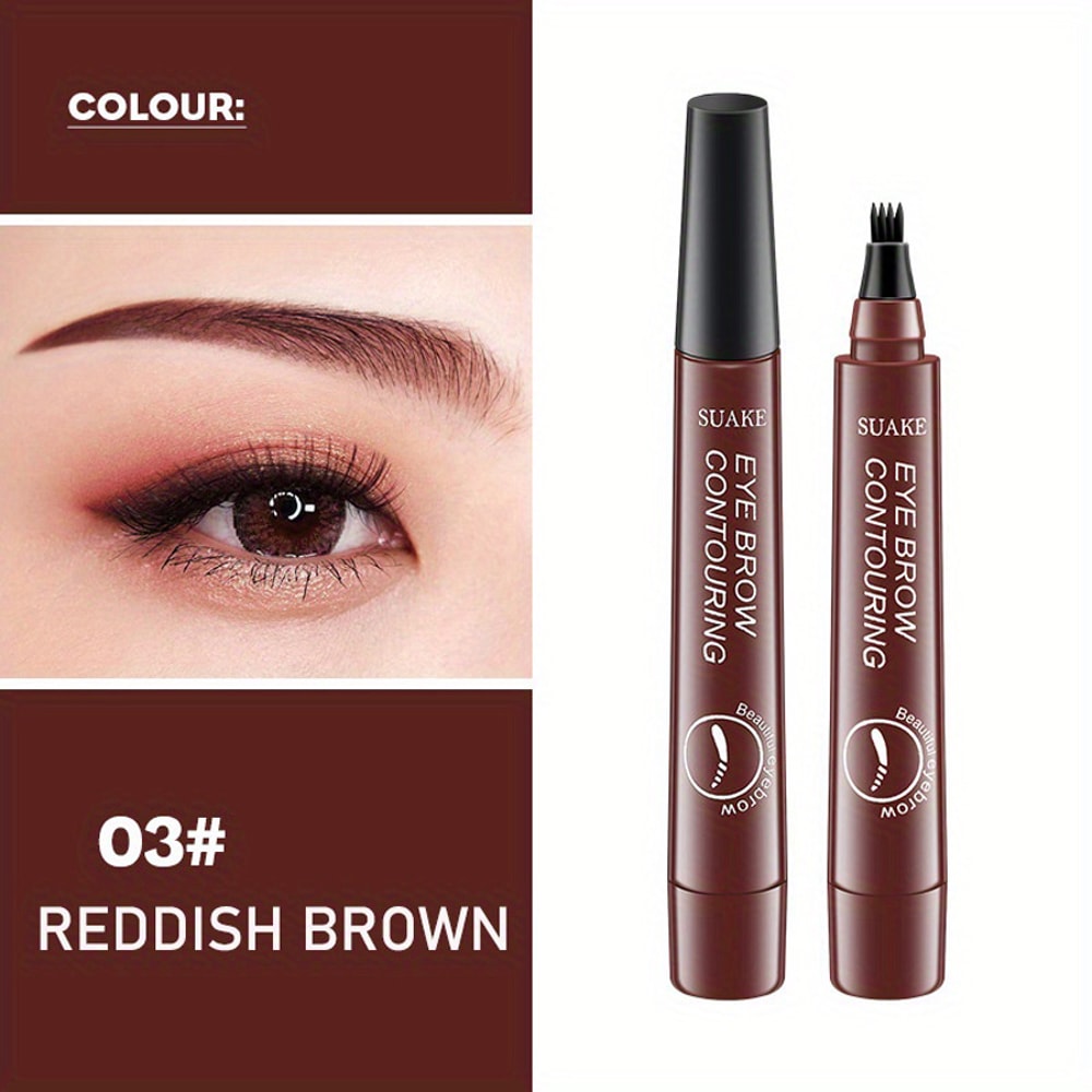 Waterproof Microblading Eyebrow Pen Split Head For Natural Brows 7
