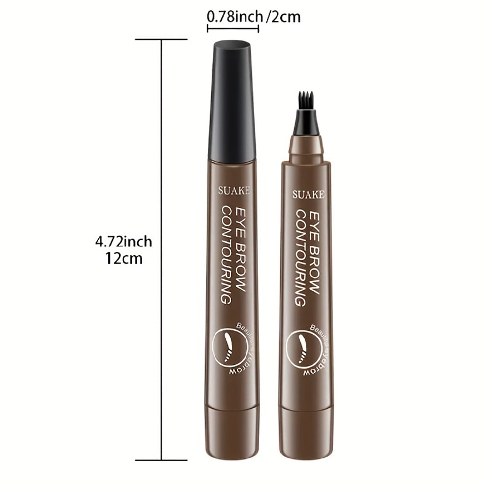 Waterproof Microblading Eyebrow Pen Split Head For Natural Brows 5