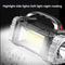 Solar Rechargeable Flashlight USB LED Camping Light With COB Work Light Power Bank 4