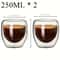 Handmade Double Wall Glass Cup Insulated Mini Espresso Coffee And Tea Mug 4