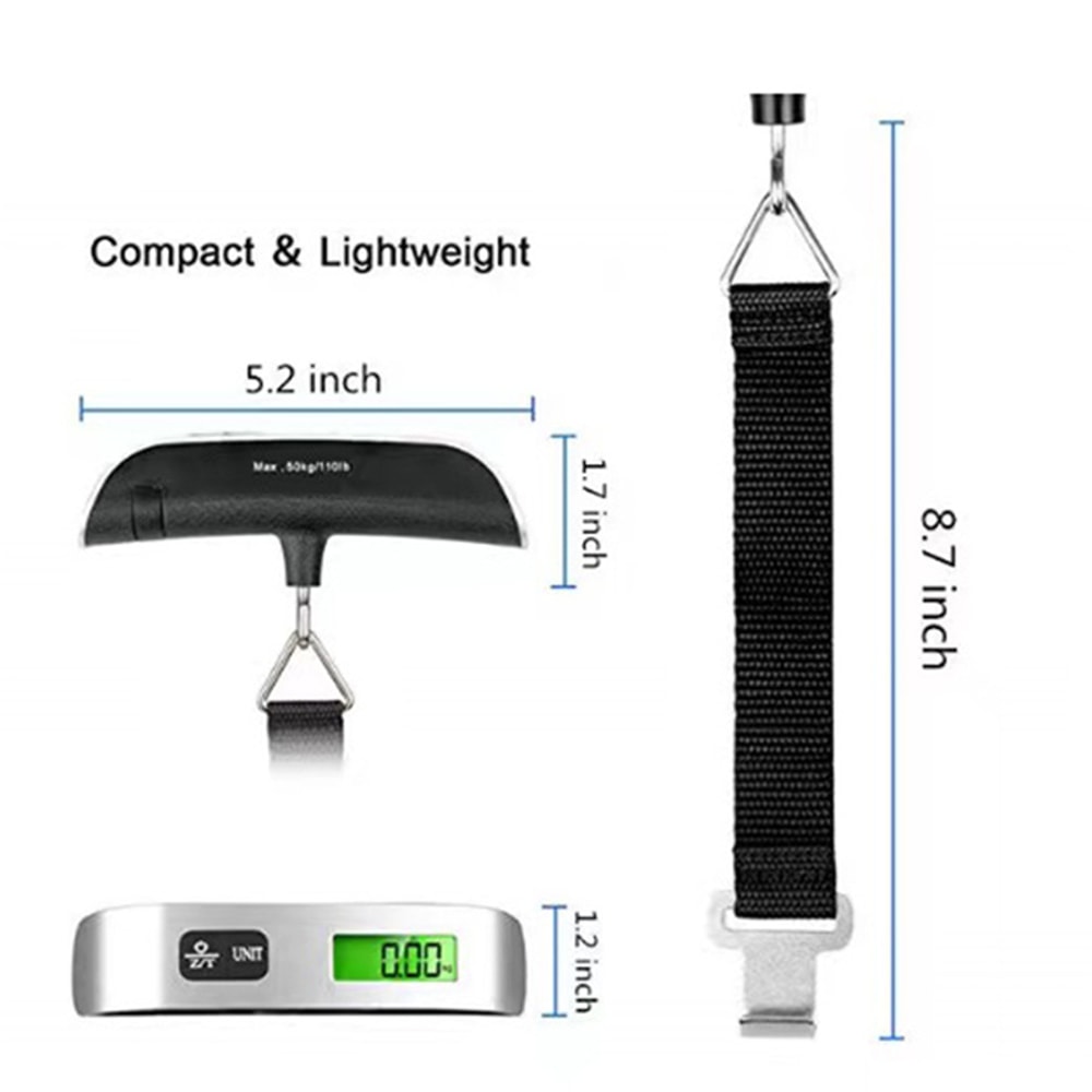 Portable Digital Luggage Scale Travel Baggage Weight Scale With LCD Display 4