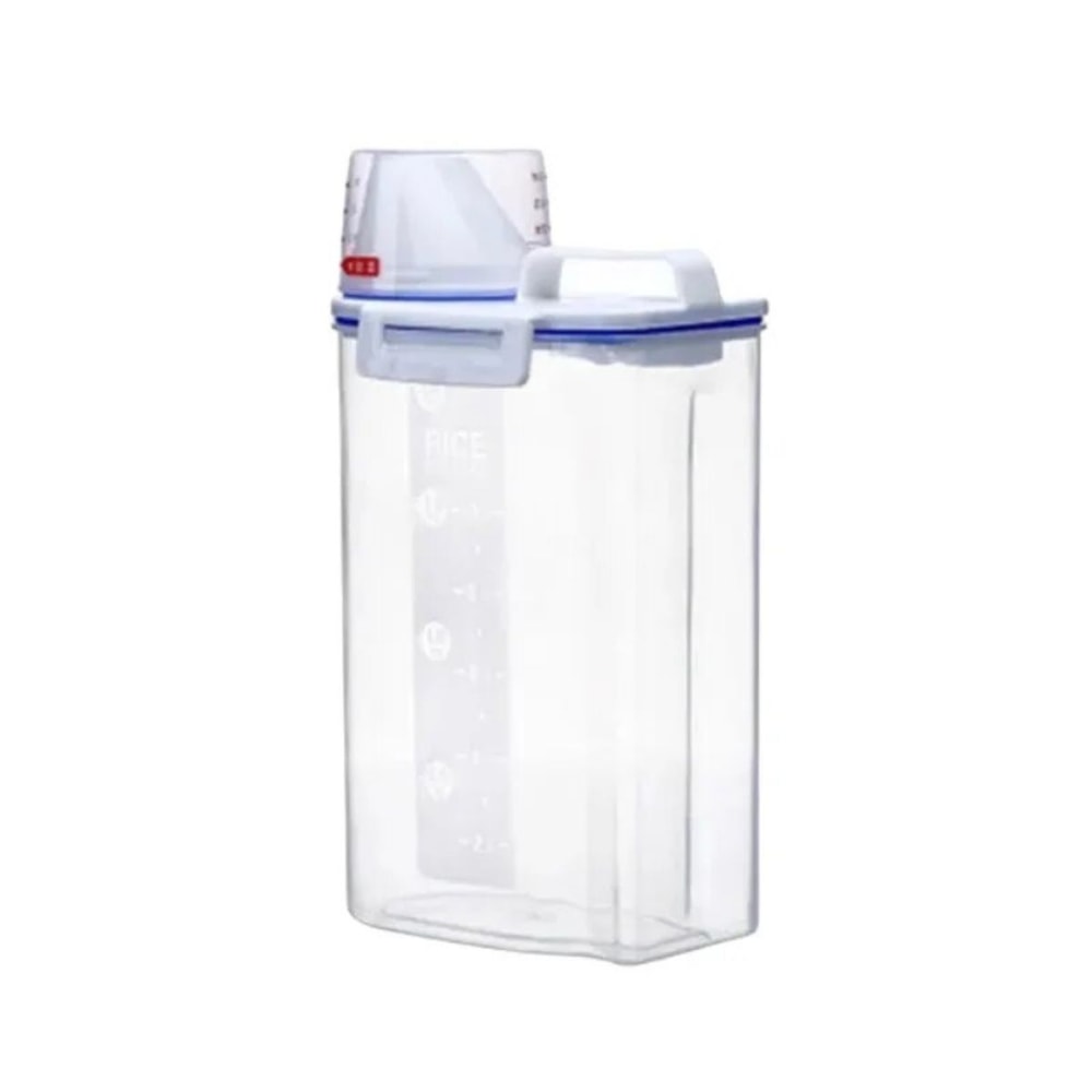Airtight Rice Storage Container With Measuring Cup Moisture Proof Grain Storage Canister 6