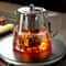 Heat Resistant Glass Teapot With Stainless Steel Tea Infuser For Puer Oolong 3