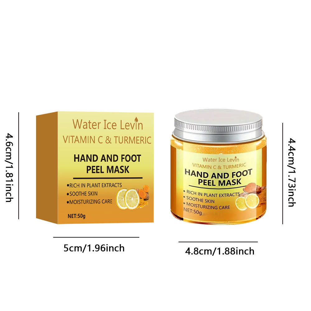 Vitamin C & Turmeric Hand Wax Mask for Smooth, Radiant Skin