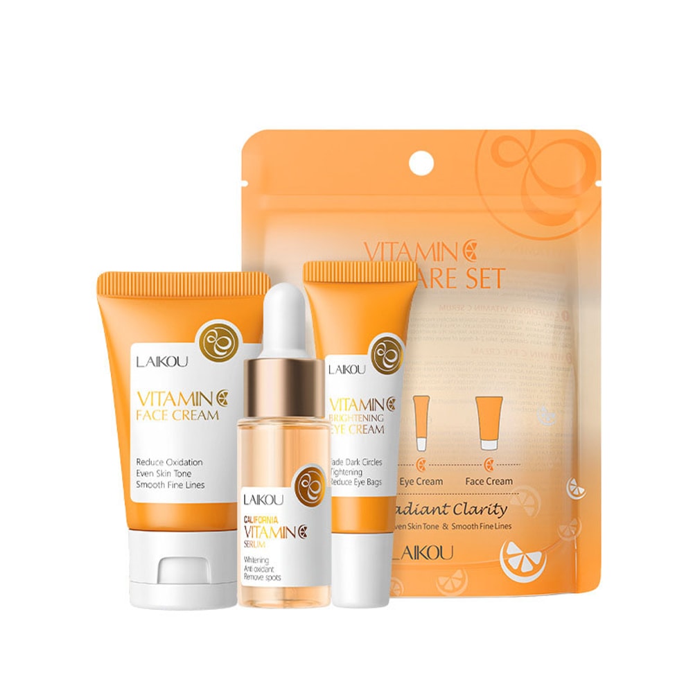 Vitamin Golden Sakura Skin Care Set – Face Cream, Serum, Eye Cream for Anti-Aging, Moisturizing & Wrinkle
