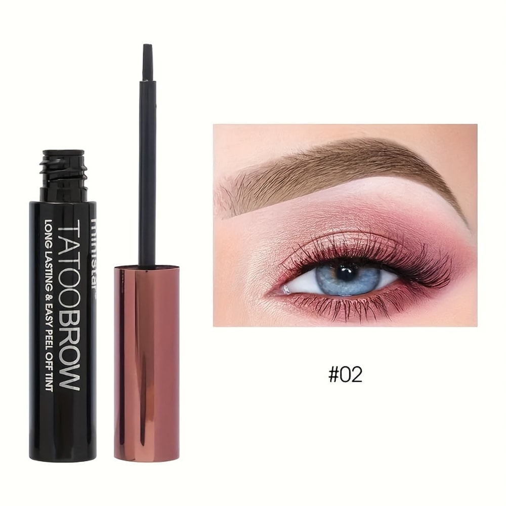 Tattoo Peel Off Eyebrow Gel Tint Waterproof Transferproof Brow Tint For Fuller Defined Brows 7