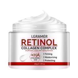 retinol firming cream for lifting & collagen boost wrinkle smoothing face moisturizer for brightened, younger looking