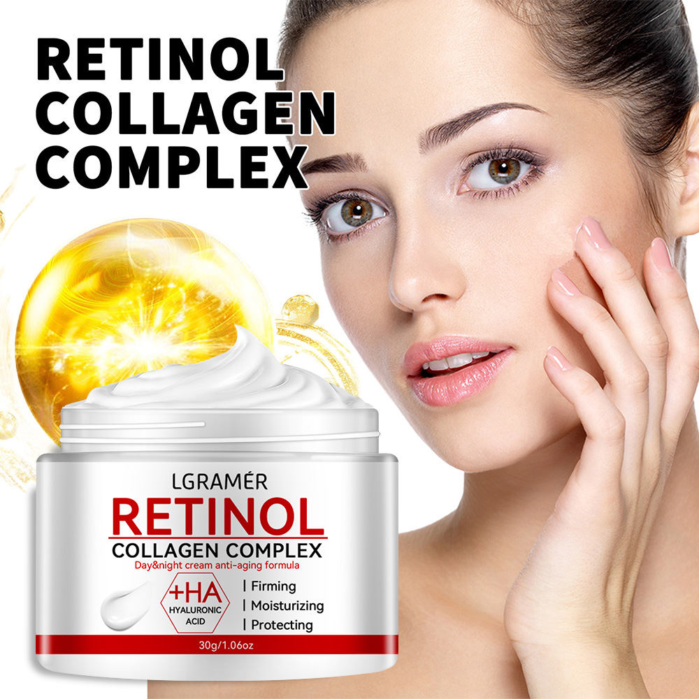 Retinol Firming Cream for Lifting & Collagen Boost Wrinkle Smoothing Face Moisturizer for Brightened, Younger Looking