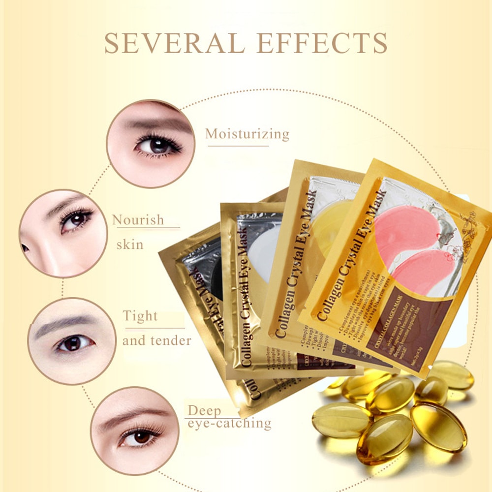 Gold Collagen Crystal Eye Mask Firming Moisturizing Eye Patches For Nourishing Skin 2