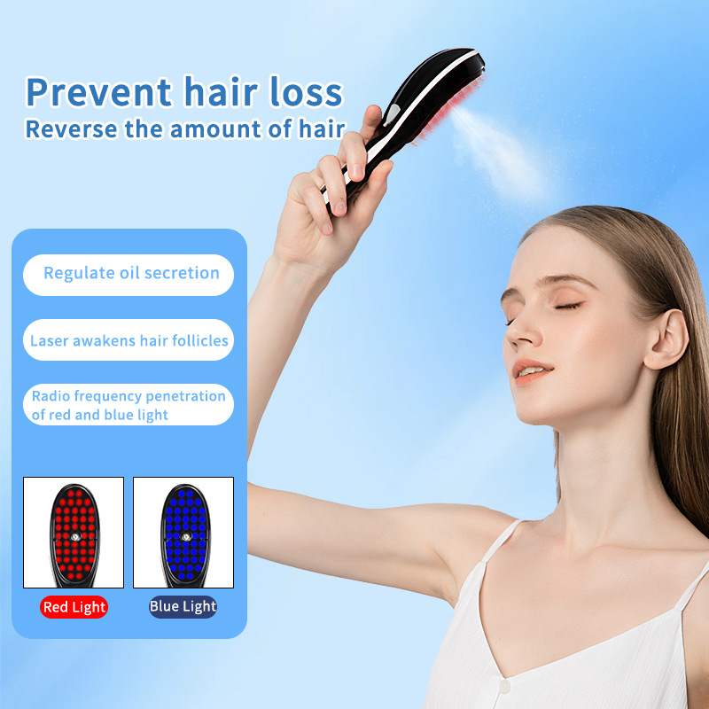 LED Hair Growth Massager Comb For Scalp Treatment Anti Hair Loss Vibration Brush 4
