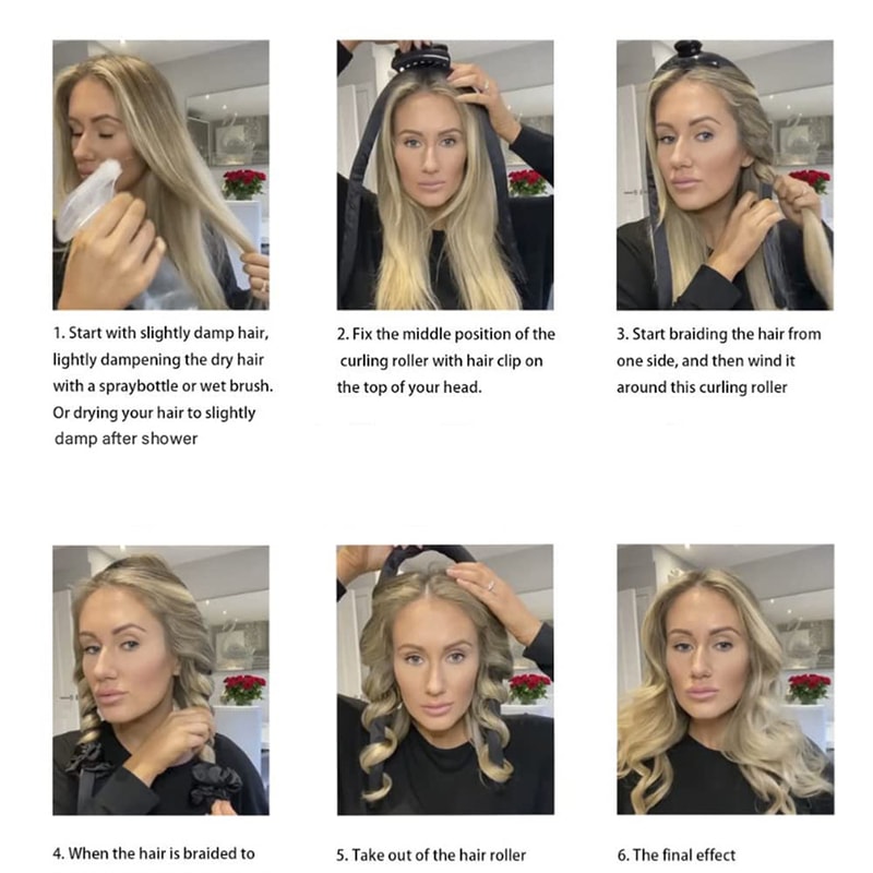 Heatless Curling Rod Headband No Heat Silk Curls For Effortless Healthy Curls Overnight 5