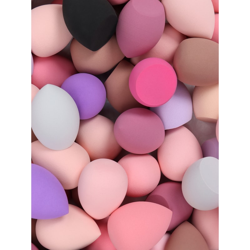 Beauty Sponge Set Pieces For Liquid Cream Powder Makeup Random Colors Shapes 2
