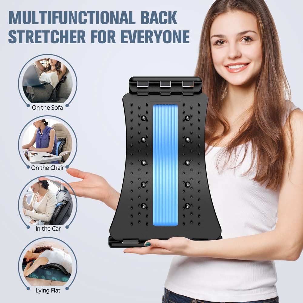 Back Stretcher For Pain Relief MultiLevel Back Cracker For Herniated Disc Upper Lower Back Suppor 5