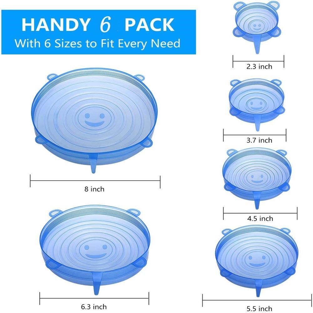 Universal Silicone Stretch Lids For Kitchen Bowls And Food Storage 2