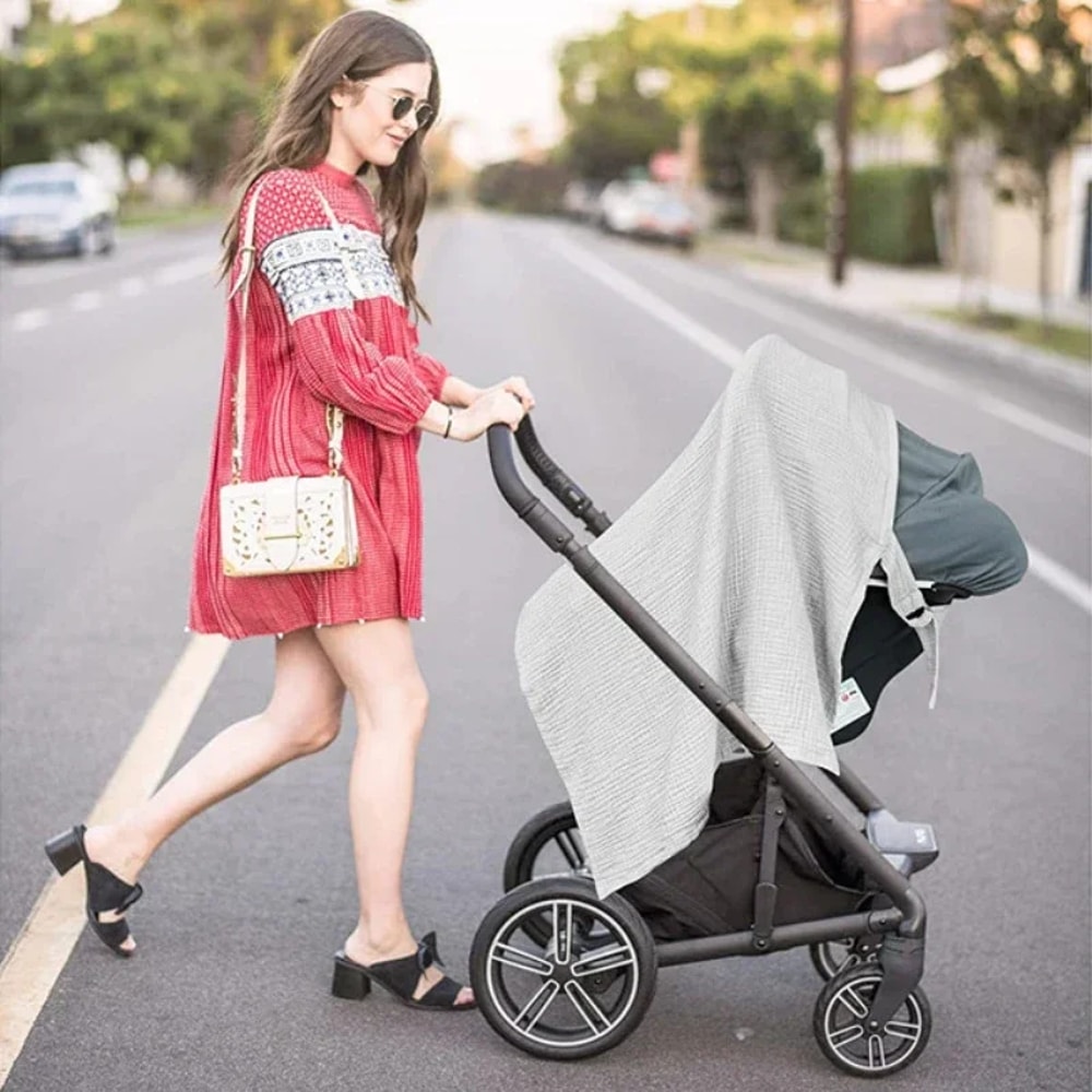 Breathable Nursing Cover Adjustable Breastfeeding Apron For Outdoor Privacy 2