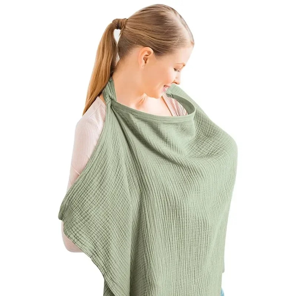 Breathable Nursing Cover Adjustable Breastfeeding Apron For Outdoor Privacy 6
