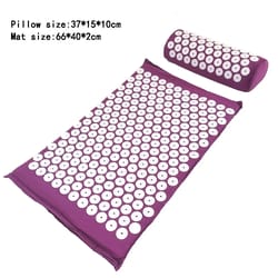 acupressure massage cushion & yoga mat set for pain relief