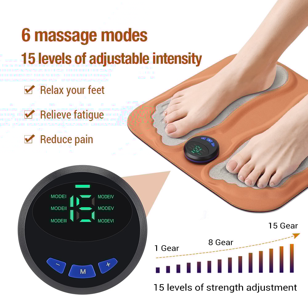Foot Massager Pad – Rechargeable Foot Massager for Blood Circulation & Muscle Relaxation