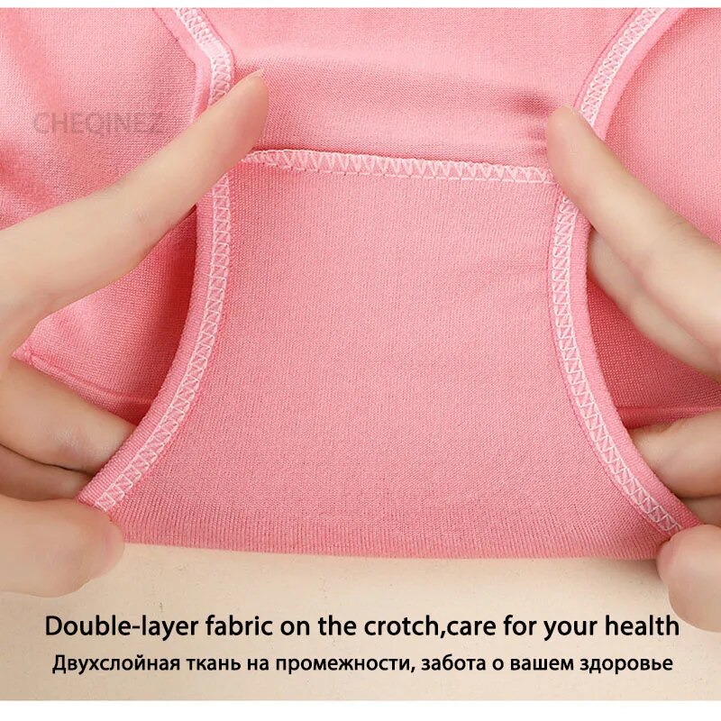 Womens Cotton Briefs Plus Size Underwear Breathable Comfortable Panties 4