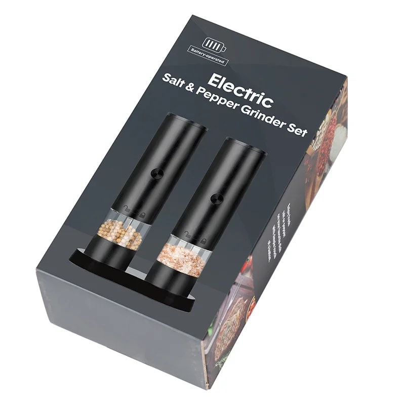 USB Rechargeable Electric Salt And Pepper Grinder Adjustable Coarseness Large Capacity Auto Spice 2