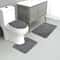 Solid Color Non-slip Stone Pattern Bathroom Mat Set Comfortable, Water-absorbing Piece Set