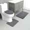 Solid Color Non-slip Stone Pattern Bathroom Mat Set Comfortable, Water-absorbing Piece Set