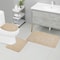 Solid Color Non-slip Stone Pattern Bathroom Mat Set Comfortable, Water-absorbing Piece Set