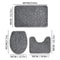Solid Color Non-slip Stone Pattern Bathroom Mat Set Comfortable, Water-absorbing Piece Set