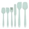 Silicone Spatula Set Piece NonStick Heat Resistant Kitchen Tool Set For Cooking Baking 6