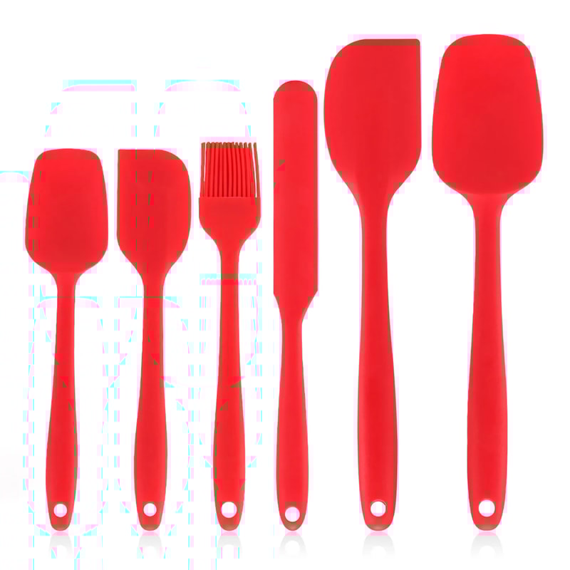 Silicone Spatula Set Piece NonStick Heat Resistant Kitchen Tool Set For Cooking Baking 9