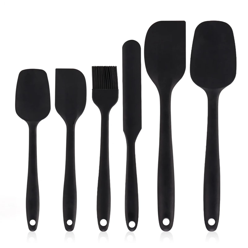Silicone Spatula Set Piece NonStick Heat Resistant Kitchen Tool Set For Cooking Baking 10