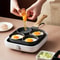 Non-Stick Omelette Pan for Egg Dumplings & Burgers | Medical Stone Four-Hole Breakfast Frying Pan