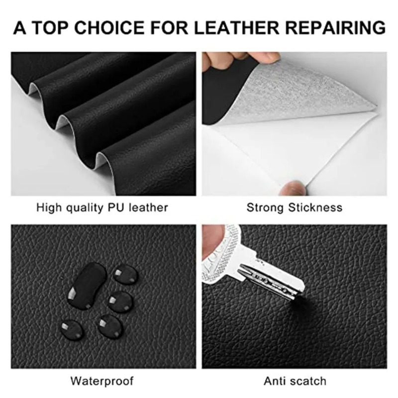 SelfAdhesive Leather Repair Tape Waterproof Patches For Sofa Car Seats Furniture 2
