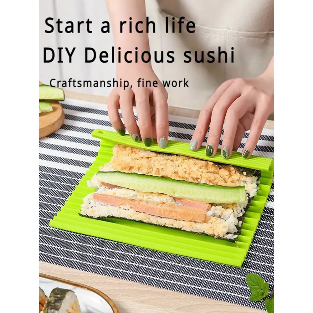 Sushi Making Kit – DIY Sushi Roll Mat for Rice, Seaweed & Vegetable Rolls | Perfect for Home, Party & Restaurant