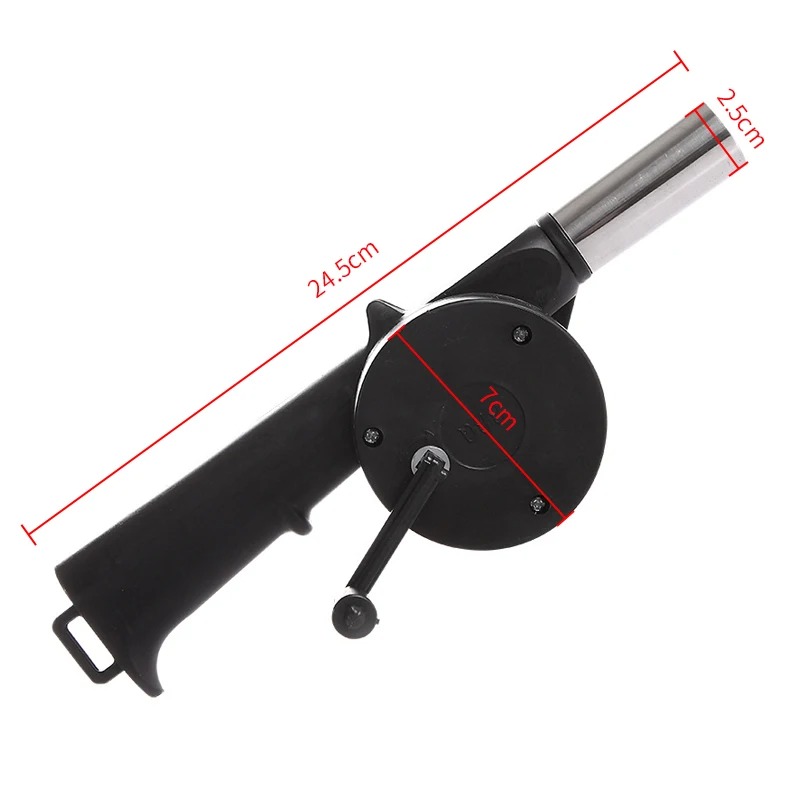 Portable Manual BBQ Fan For Outdoor Grilling Air Blower For Barbecue Picnic 4