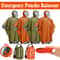 Disposable Waterproof Emergency Poncho With Aluminum Film Cold Insulation Survival Rainwear For Ca 0