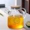 Borosilicate Glass Teapot Heat-Resistant Flower Tea Pot for Home & Office