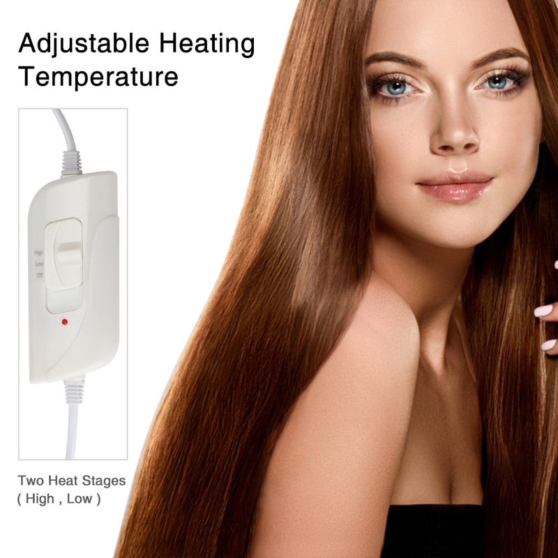 Thermal Hair Treatment Cap with Heating Function Nourishing Steamer Bonnet for Women