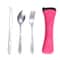Portable Picnic Set Tableware With Zipper Travel Cutlery Kit Case Perfect For Camping Travel Out 2