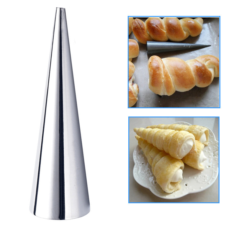Conical Croissant Molds, Spiral Pastry Mold Set for Baking & Desserts