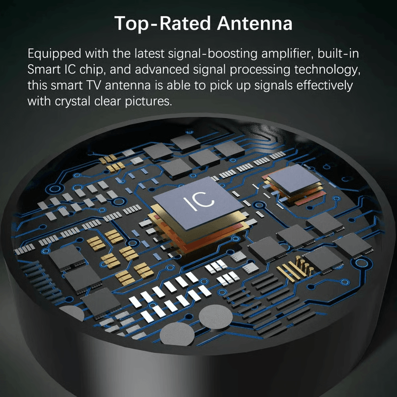 Long Range TV Antenna Indoor Digital HD Antenna For 1080P 4K HDTV 3