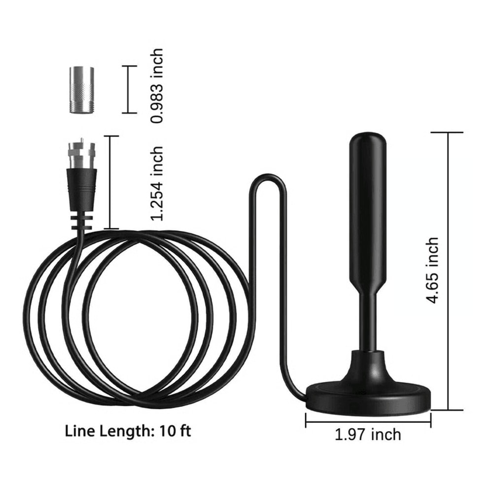 Long Range TV Antenna Indoor Digital HD Antenna For 1080P 4K HDTV 8